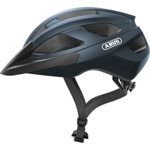 Abus Fahrradhelm Macator, für Damen & Herren, 52 - 58 cm, verstellbar, blau, mit Luftkanälen