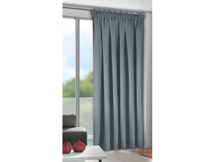 Vorhang HOMING Bernd Gr. 1, grau (anthrazit), B:140cm H:245cm, Polyester, Gardinen, Vorhang, Fertigschal