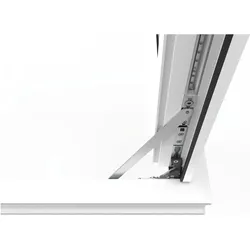 Maco, Drehkippbeschlag, Öffnungsbegrenzung m. Bremse, Armlänge 274mm, FFB 480-1800, silber (214328)