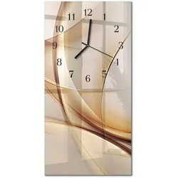 WANDUHR aus Glas 30x60 cm - Abstraktion