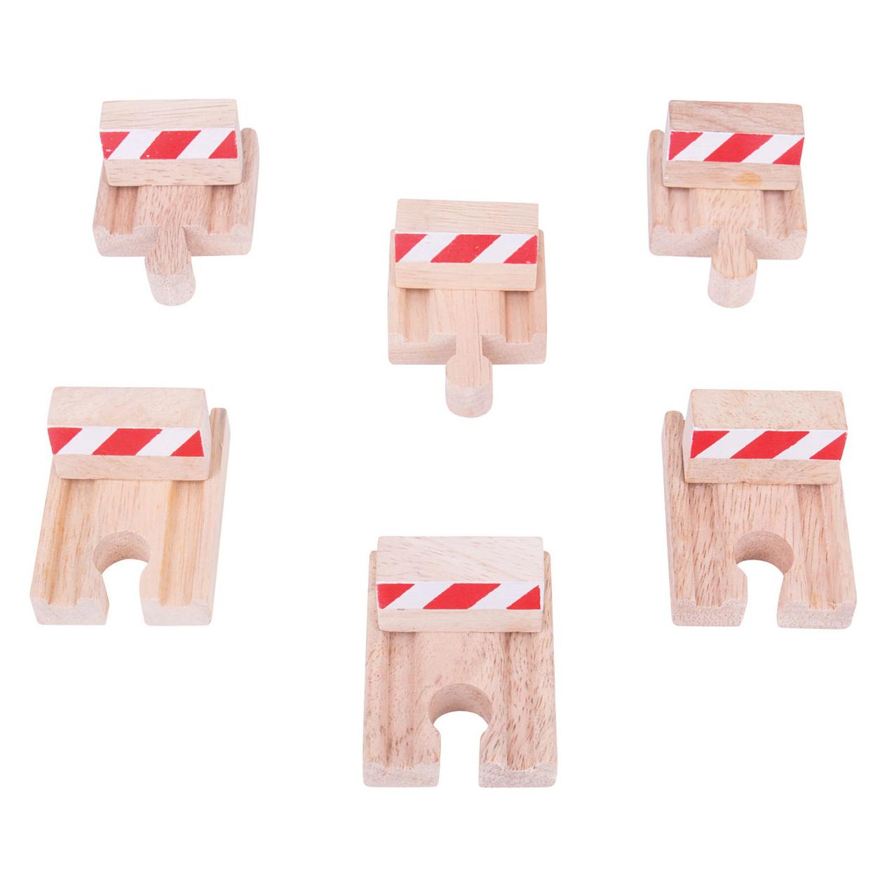 Bigjigs Rails-Shot Holzblöcke, 6ST. (BJT161)