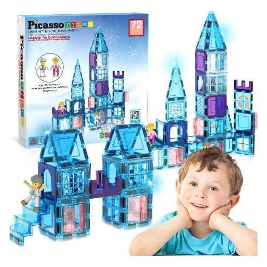 PicassoTiles Picasso Tiles - Ice Winter Theme Set (PT72)