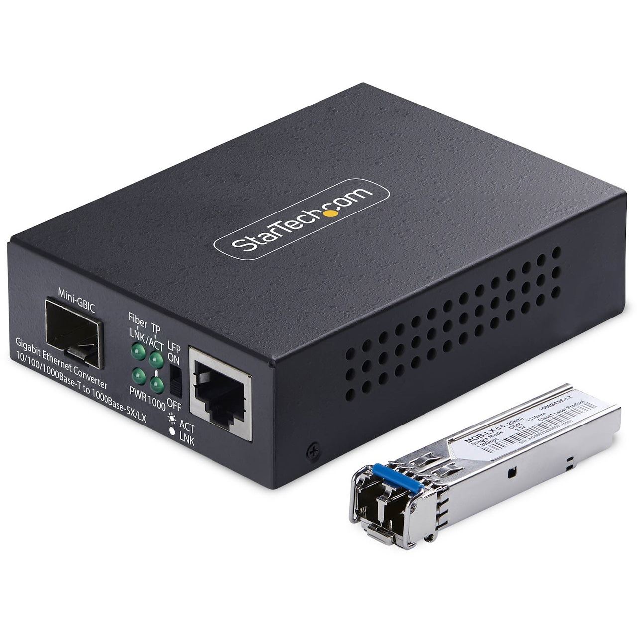 STARTECH SM LC FIBER MEDIA CONVERTER MCM1110SMLC20