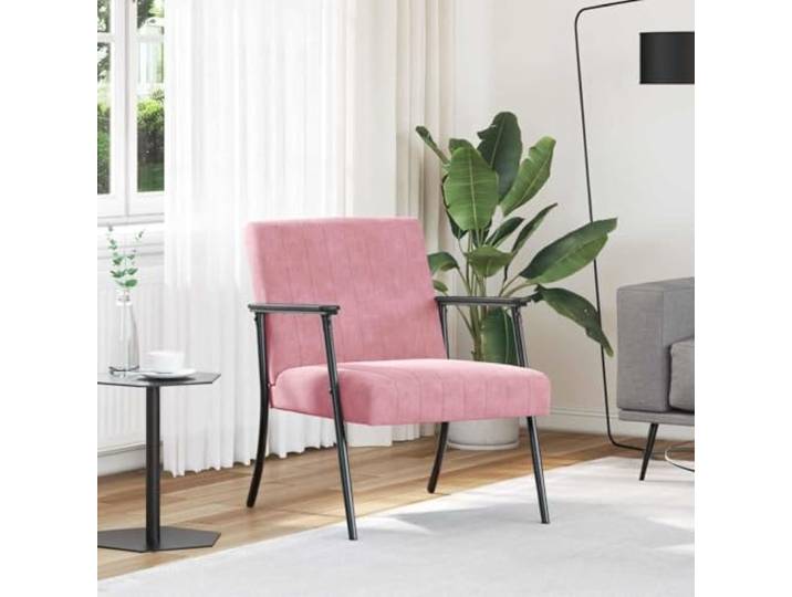 Samt Moderner Sessel Ergonomisch Wohnzimmer Schlafzimmer Rosa 59x75x78 cm Sessel Rosa 59 x 75 x 78 cm Samt Modern Wohnzimmer Schlafzimmer ergonomisch Komfort