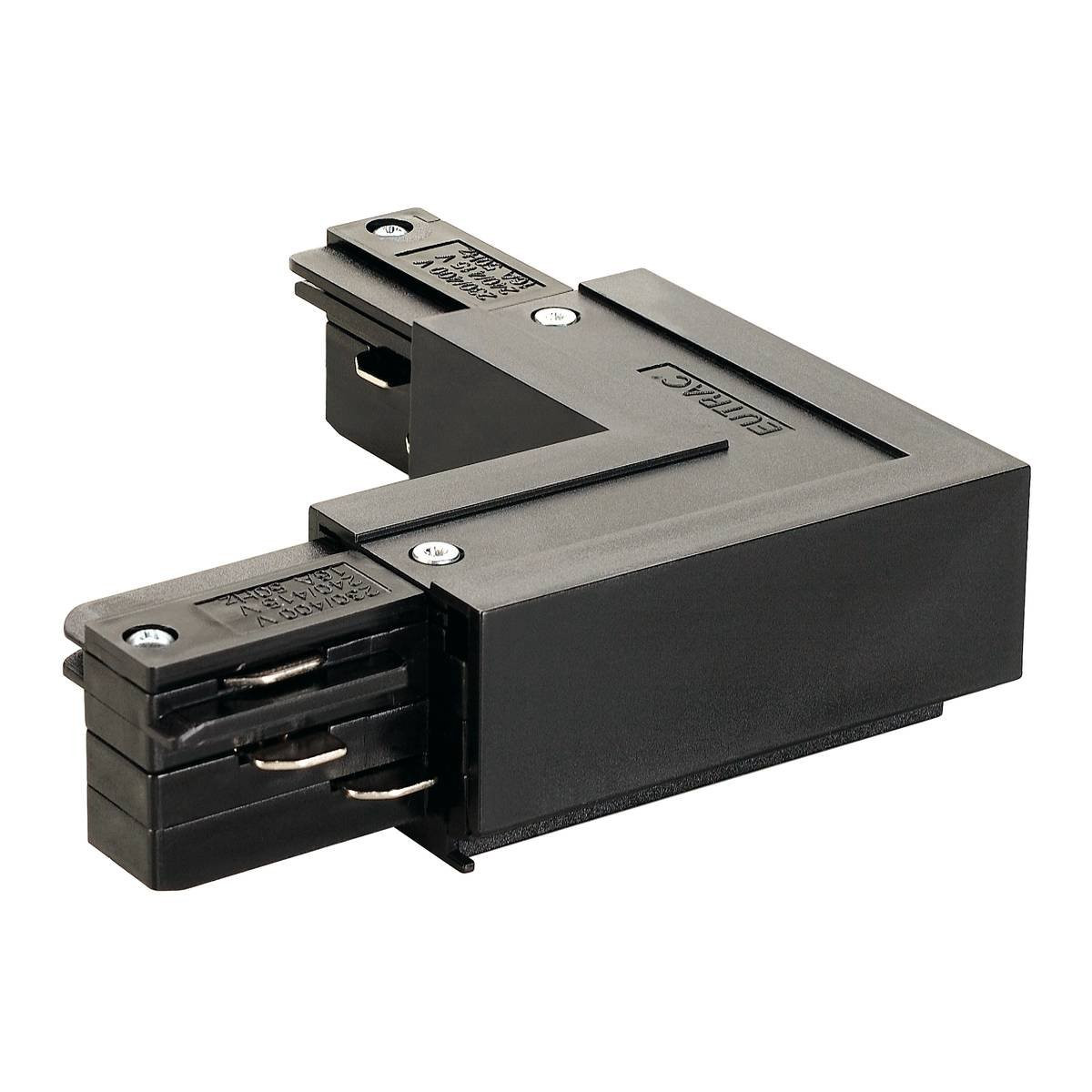 SLV 3-fase L-Connector met aarde voor buiten, zwart