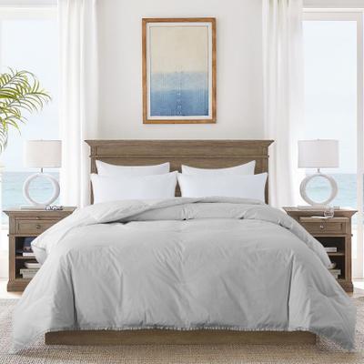 Ruffled Edge Down Comforter by St. James Home in Grey (Size KING)