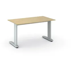 Büroschreibtisch PRIMO FLEXIBLE, 140x80 cm, Birke