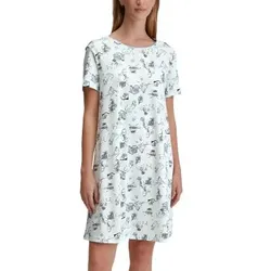 Calida Coastal Dreams Sleepshirt Blau Muster Baumwolle Small Damen
