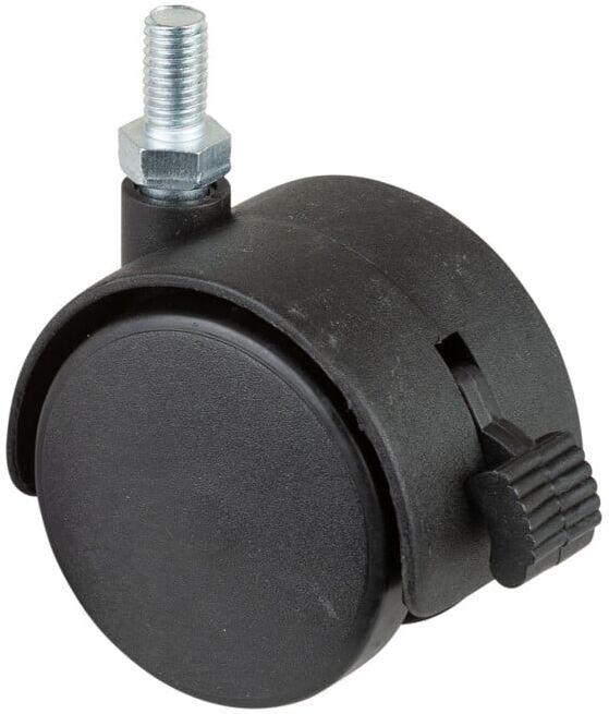 Roulette double en plastique avec frein BS Rollen (F85.050.G08)