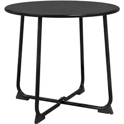 GARTENTISCH Metall Schwarz
