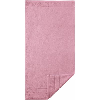 Badetuch EGERIA "Prestige", lila (mauve), B:75cm L:160cm, Walkfrottee, Obermaterial: 100% Baumwolle, Handtücher, Badetuch, Uni Programm mit Streifenbordüre, SUPIMA Baumwolle