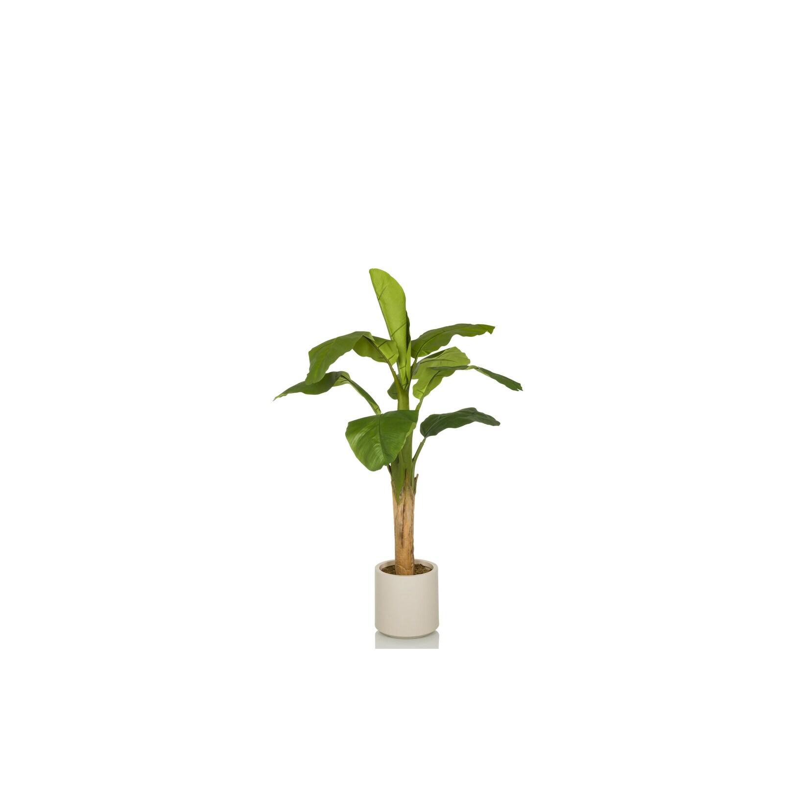 hjh OFFICE Kunstpflanze BANANE I Kunststoff