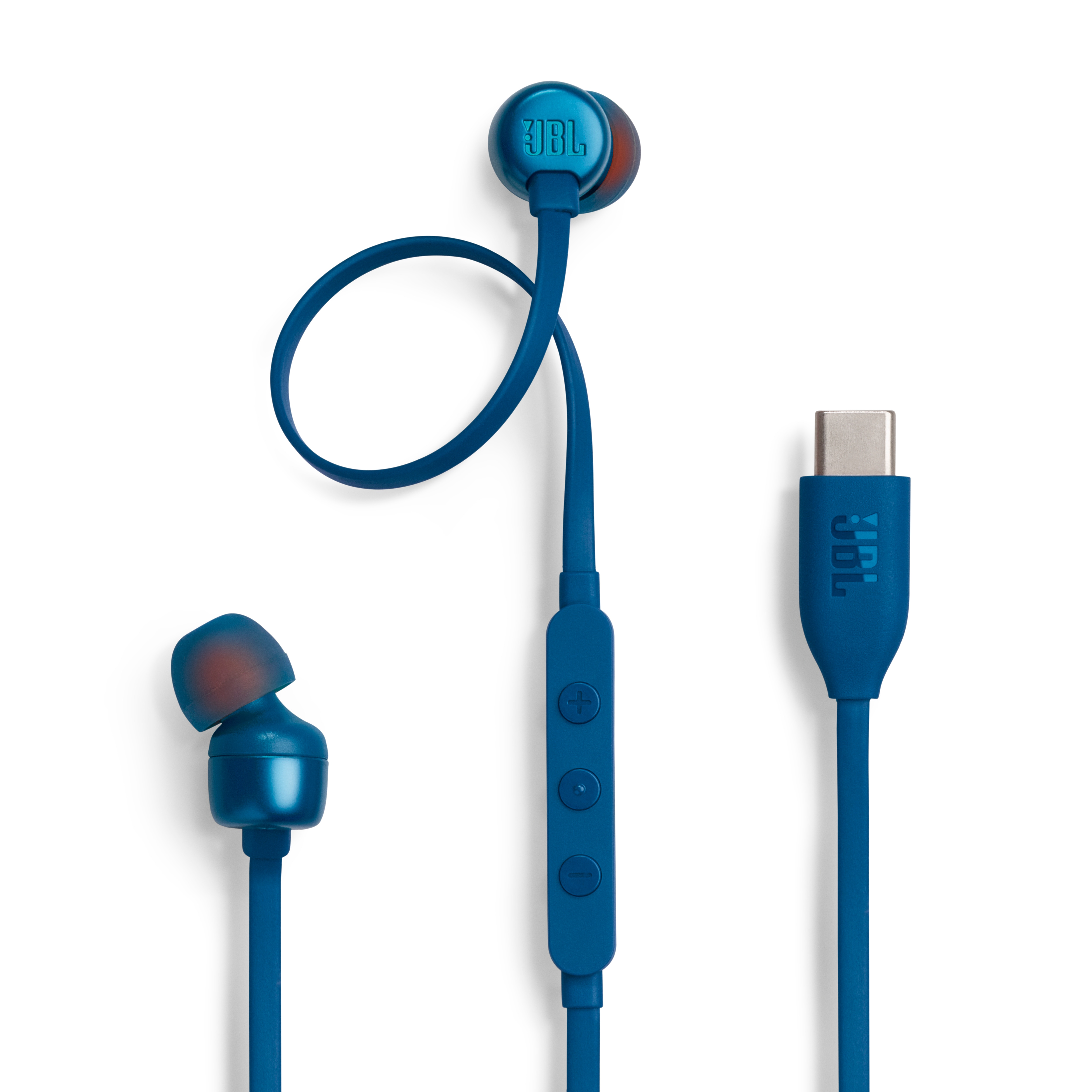JBL Tune 310C, In-Ear Wired USB-C Headphone with High Resolution, Blue