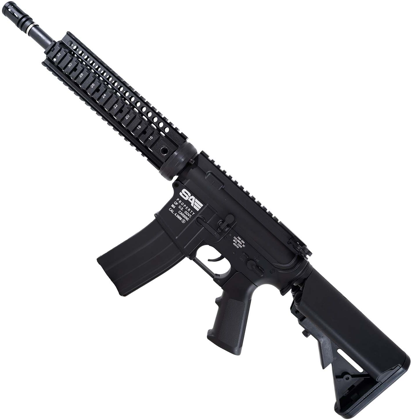 Cybergun Swiss Arms FN Herstal M4 RAS 4.5mm BB CO2 - Black