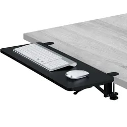 Relaxdays Schreibtischverlängerung zum Anklemmen Schwarz