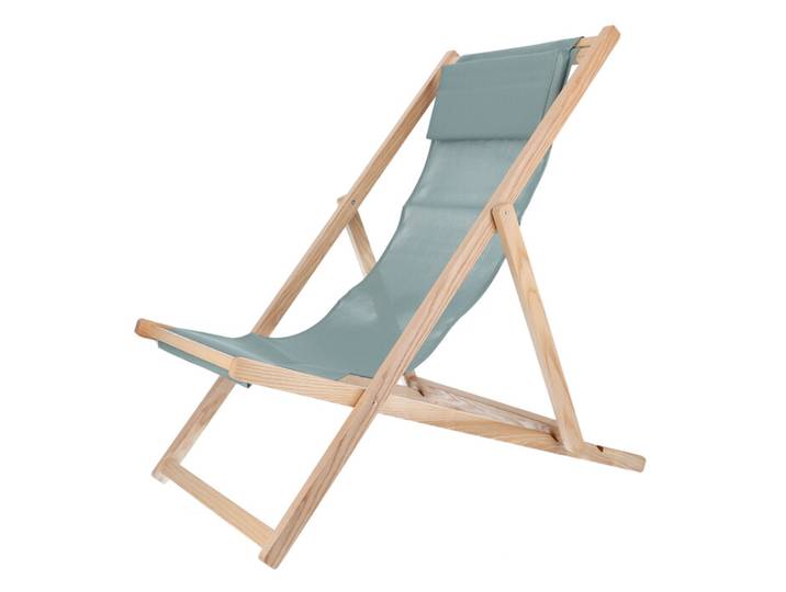Liegestuhl Fiam Relax Fiam Bezug salbei grün, Designer Francesco Favagrossa, 60x92x103 cm