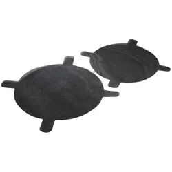 NoStik Spritzschutz, 2er-Set, 28 + 32cm, Zubehör Kochgeschirr, Schwarz
