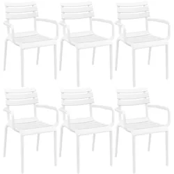 CLP 6er Set Stühle Paris   Farbe: weiß