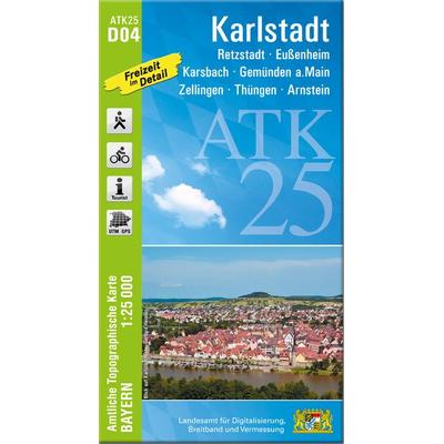 ATK25-D04 Karlstadt (Amtliche Topographische Karte 1:25000), Sonstige von , Landesamt für Digitalisierung, Breitband und Vermessung, Bayern,