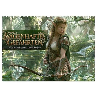 Sagenhafte Gefährten - 12 epische Begleiter durch das Jahr (Wandkalender 2027 DIN A2 quer), CALVENDO Monatskalender