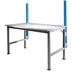 Manuflex ZB3782.5012 Anbau-Aufbausäule für UNIVERSAL + PROFI Standard Anbautische, Nutzhöhe 600 mm