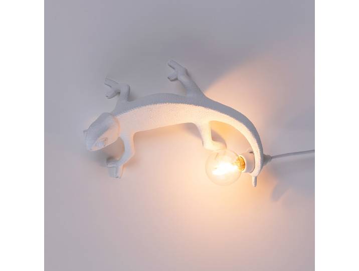 Chameleon Left-Going Up Applique Murale Blanc - Seletti Chameleon Lamp Going Up - Salon / séjour - Design - Plastique