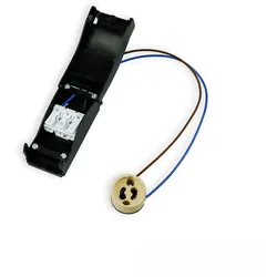 ISOLED GU10 Fassung mit Anschlussbox 2x3-polig, 0,5-2,5mm2, max. 450V/16A (max. 7200W) ISO-116040