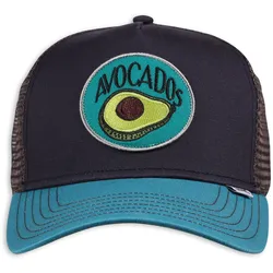 Trucker Cap DJINNS "Djinns HFT Cap Food Avocados", Herren, Gr. onesize, navy, 100% Baumwolle, Caps