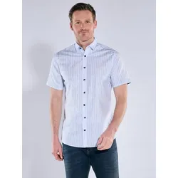 engbers Herren Hemd "My Favorite" Blau regular gestreift - S