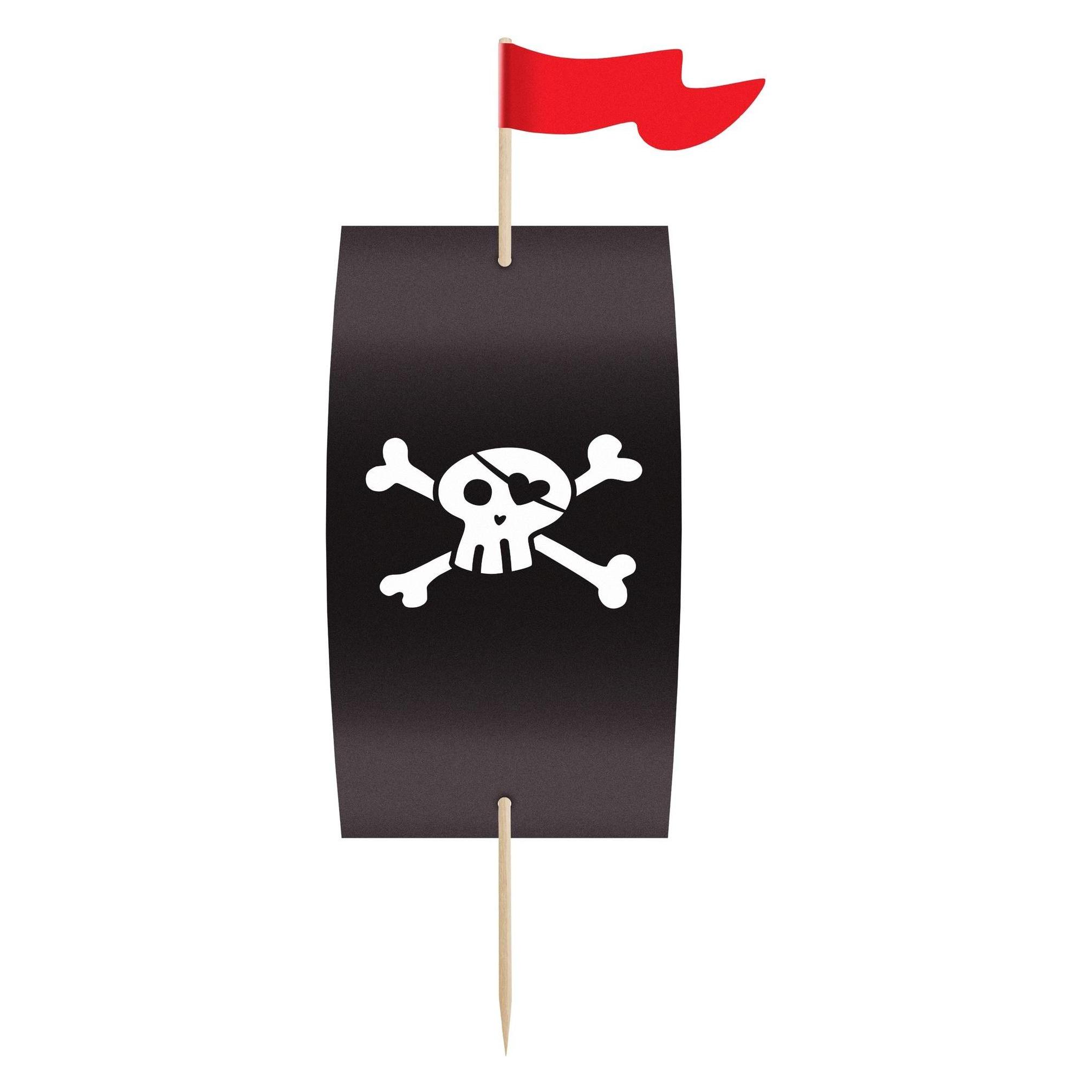 Partydeco Cupcake-Kisten - Piraten (6 Stk) (ZFM3)