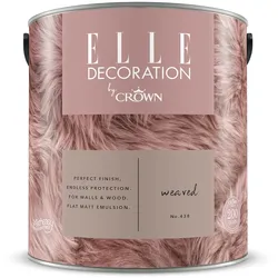 ELLE Decoration by Crown Premium Wandfarbe Matt Weaved No.438  2,500L