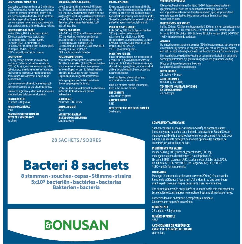 Bonusan Bacteri 8 28 uds