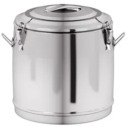 Edelstahl-Thermobehälter ohne Ablauf, 350 x 350 mm, 22 l
