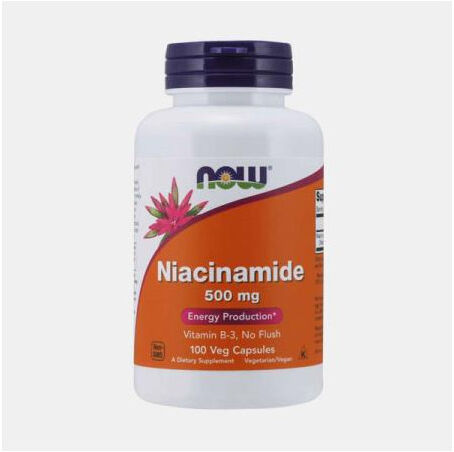 NOW NIACINAMIDE 500mg (VITAMIN B-3) 100 CAPSULAS