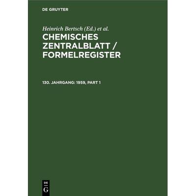 1959, Gebundene Ausgabe von , De Gruyter, 978-3-11-255253-7