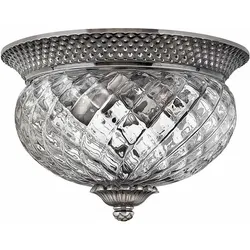 Elstead Lighting, Deckenleuchte, Plantation Deckenleuchte E27 2-fach Poliertes antikes Nickel (E27)