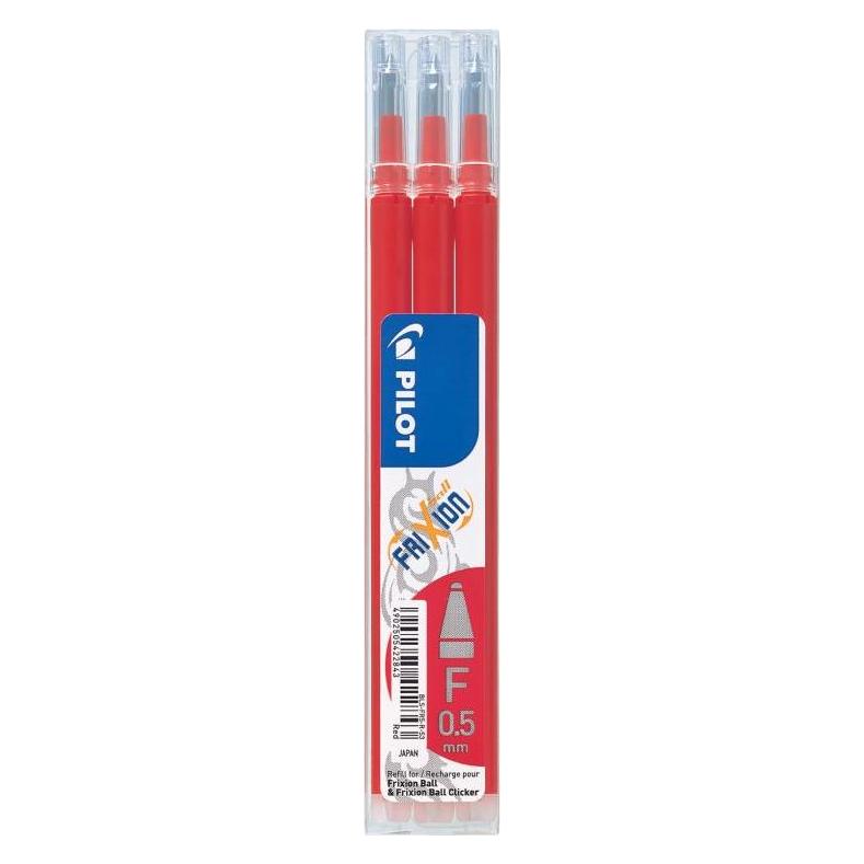 Pilot FriXion Refill Set à 3 (Rot, 0.25 mm, 3 Stk.) (BLS-FR5S3-R)
