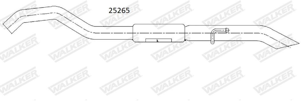 Walker Silenziatore posteriore 25265
