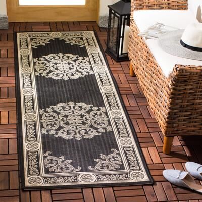 SAFAVIEH Courtyard Rochelle Indoor/ Outdoor Waterproof Patio Backyard Rug