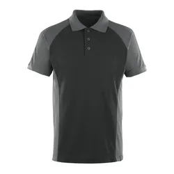 Polo-Shirt "BOTTROP" Unique - L - schwarz/anthrazit