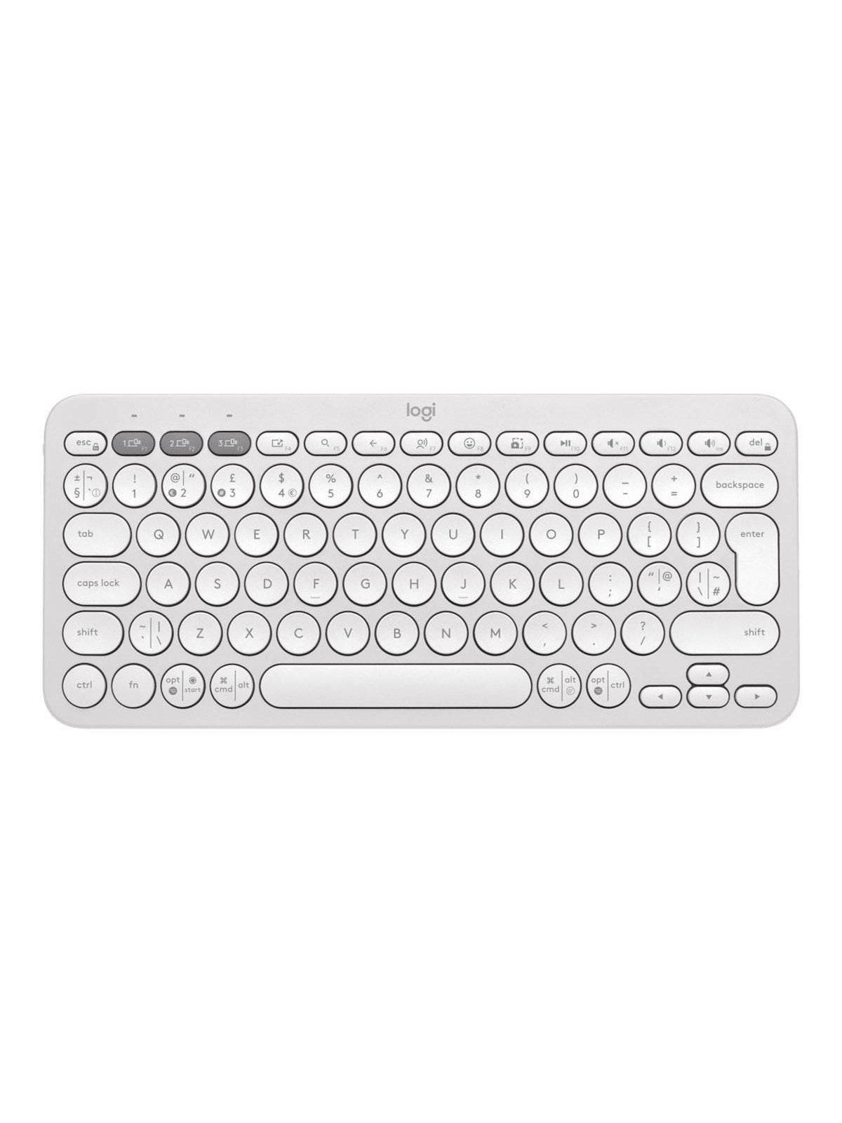 Logitech Pebble Keys 2 K380s - Tastatur - Englisch (UK) - Weiss