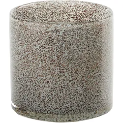 Giftcompany Linen Windlicht Glitzer Bubbles grau