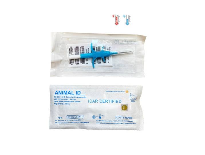 10 pièces 12mm FDX-B RFID puce thémo équine température implantée micropuce pour animal domestique, cheval de bétail moniteur de santé animale