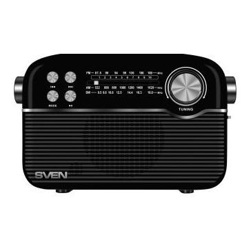 Sven Radio Radio uztvērējs RP-500 Black 26438162020419 (AM, FM, Bluetooth) (SVEN)