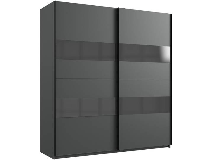 Kleiderschrank Akshay graphit Holzwerkstoff B 180 cm