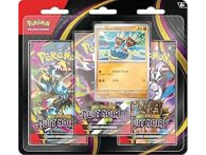 Pokémon : Blister de Trois boosters Méga-Évolution – Nuit Noire (1 Carte Promo Brillante et 3 boosters)