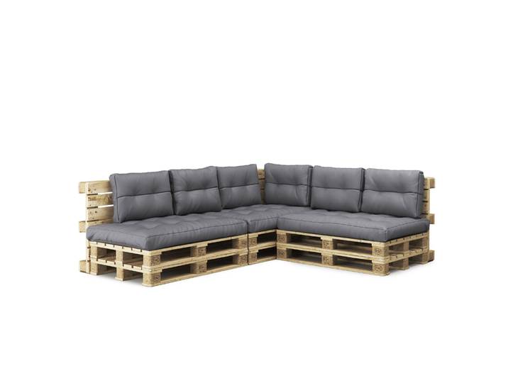 Palettenlounge ASCONA inkl. Kissen anthrazit