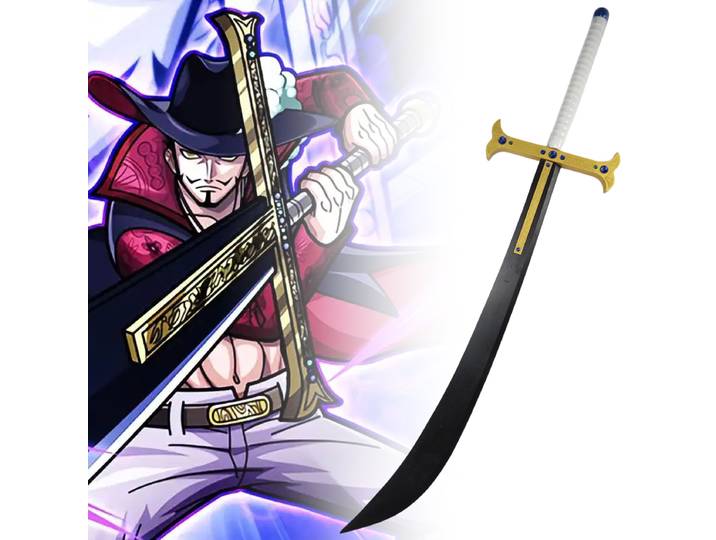 Grand Dracule Mihawk Katana aigle épée couteau Ninja en bois Anime Cosplay accessoire réel pleine taille japonais Katana samouraï sabre jouet