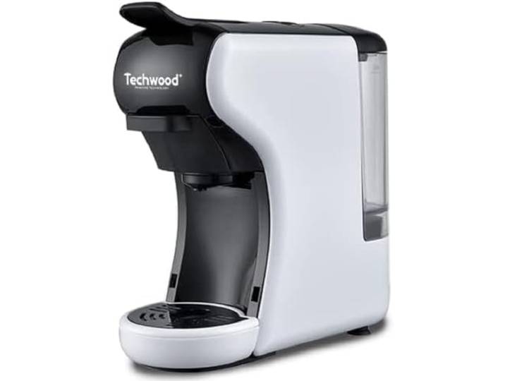 Techwood Espressokocher mit mehreren Kapseln, Weiß