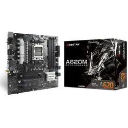 Biostar A620MP-E PRO Motherboard AMD A620 Sockel AM5 micro ATX